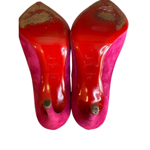 Christian Louboutin So Kate 120 Suede Heeled Pumps Pink 38 - Picture 10 of 10